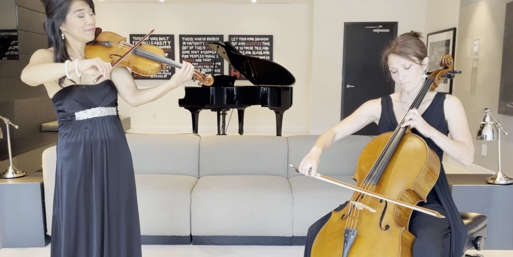 Wedding string ensemble for hire Toronto GTA violinist cellist string trio string quartet
