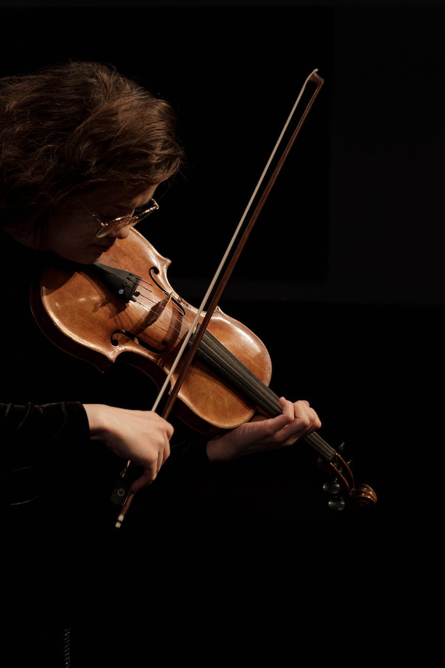 person playing violin