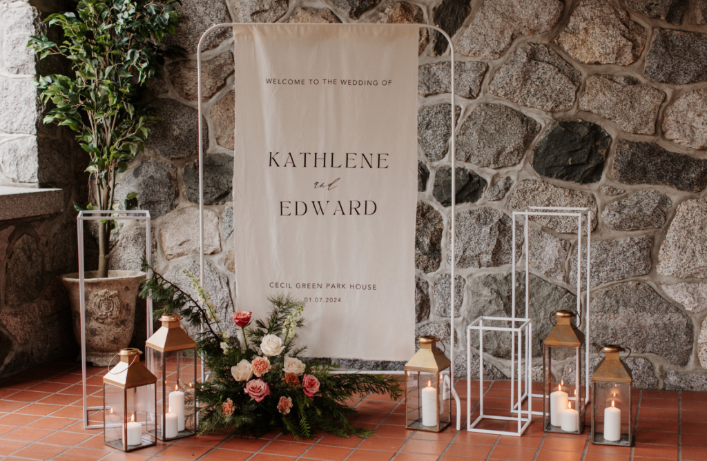Vancouver Wedding String Duo: Kathlene and Edward wedding ceremony performance Cecil Green Park House violin and cello duo.